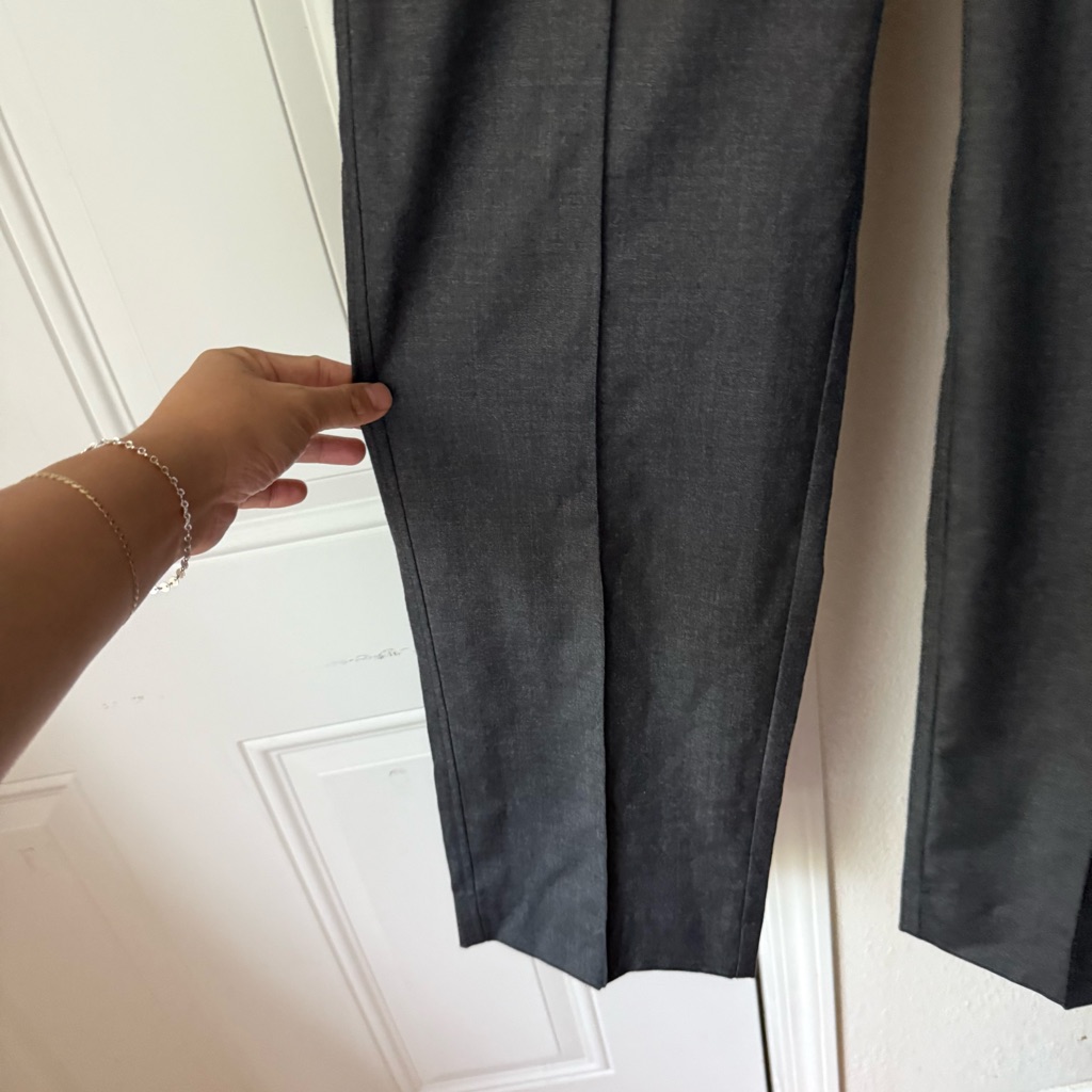 Nwt Beare Park Grey Wool Straight Leg Trousers — image 2 of 7